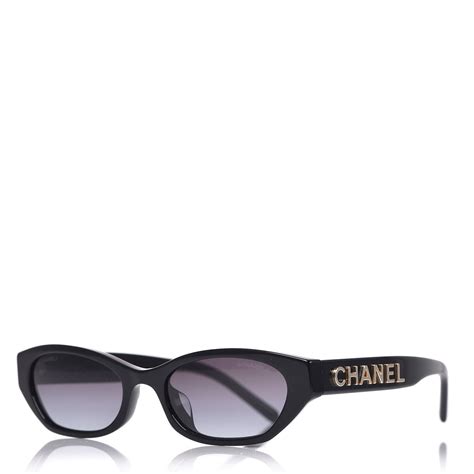 chanel rectangle sunglasses a71280 black|Rectangle Sunglasses .